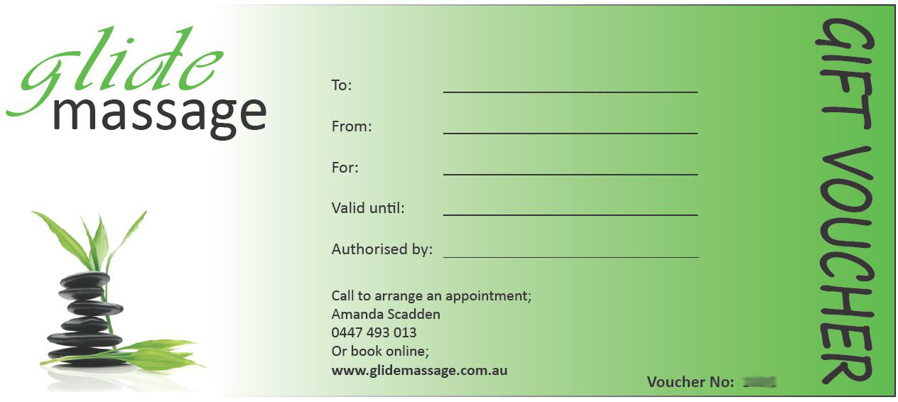 Gift Voucher Glide Massage